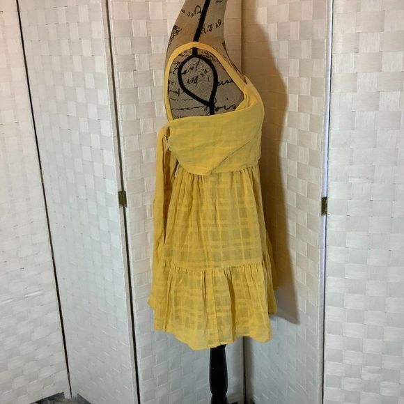 sadie & sage mustard mini dress small - Picture 7 of 7